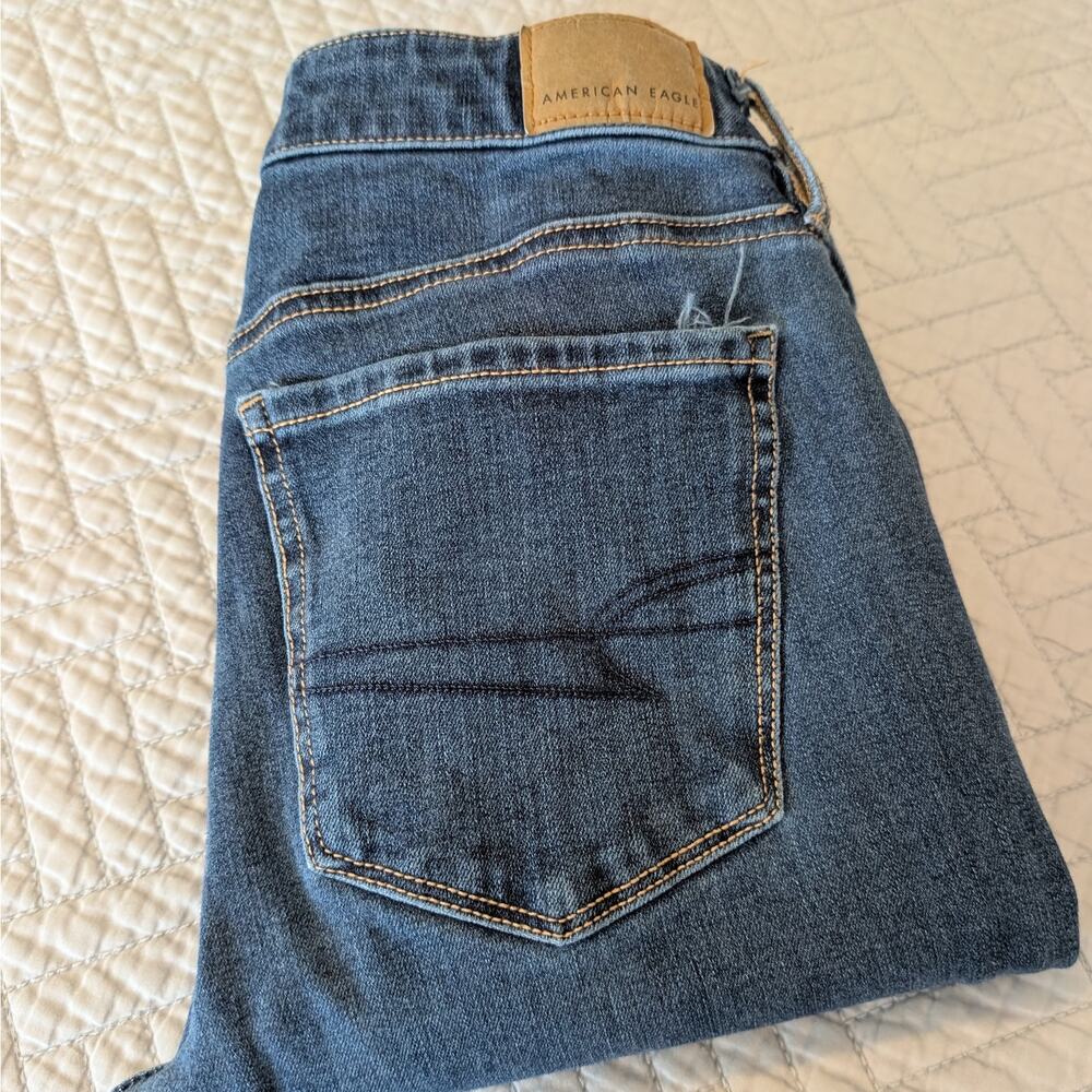 American Eagle Jean Jeggings Women's Size 2 Short Blue Dream Stretch (0470)